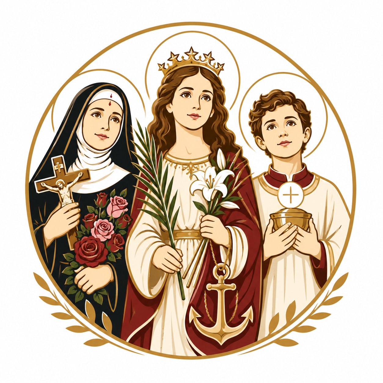 Brasão da Paróquia Matriz Santa Rita e Santa Filomena